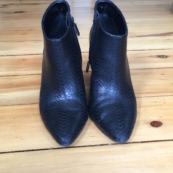 Black Ankle Wedge Boots - Picture 8 of 9